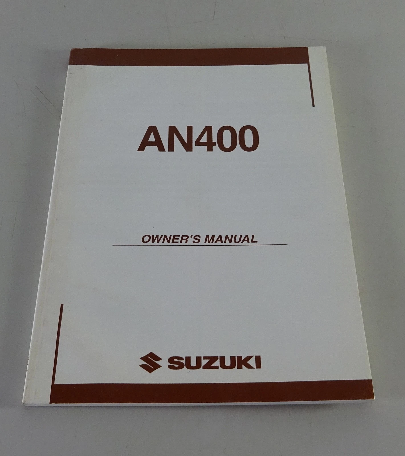 Owners Manual / Handbook Suzuki AN 400 Burgman From 08/2003