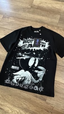 HELLSTAR Not Of This Earth Graphic Logo Crew Neck Short Sleeve T-Shirt Black