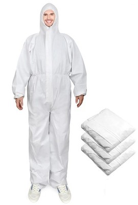 Syine 3 Pack Medium Disposable Protective Coverall Suit Hoodpainters