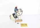 F 1973 Vintage Complete Marx Toys Actions Figure & Silver Horse, The Lone Ranger