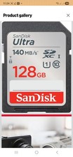 SanDisk Ultra SDXC card, 128GB SD Card (Memory card up to 140 MB/s read NEW