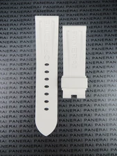 24mm Authentic PANERAI Rubber Strap White Diver Watch Band Deployment Buckle