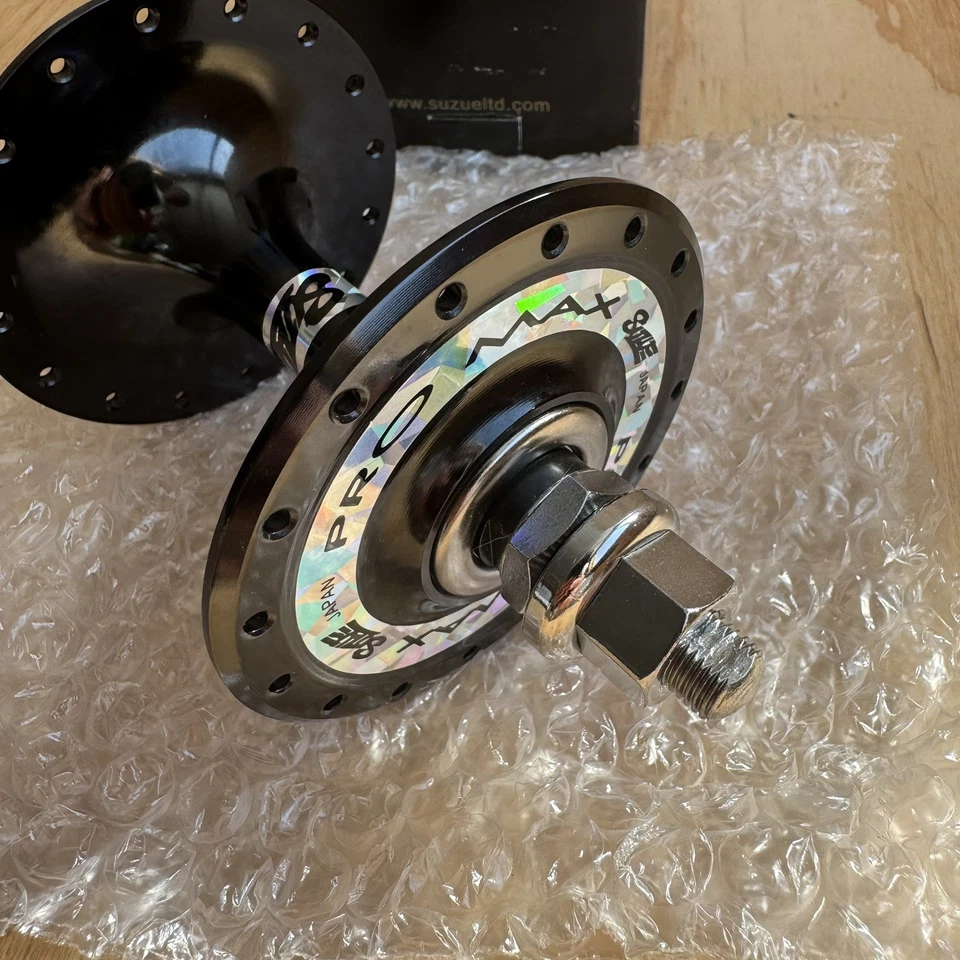 NEW Suzue Pro Max F Track Front Fixie Fixed Bicycle Hub 32H Black Alloy Racing - Image 2 of 4