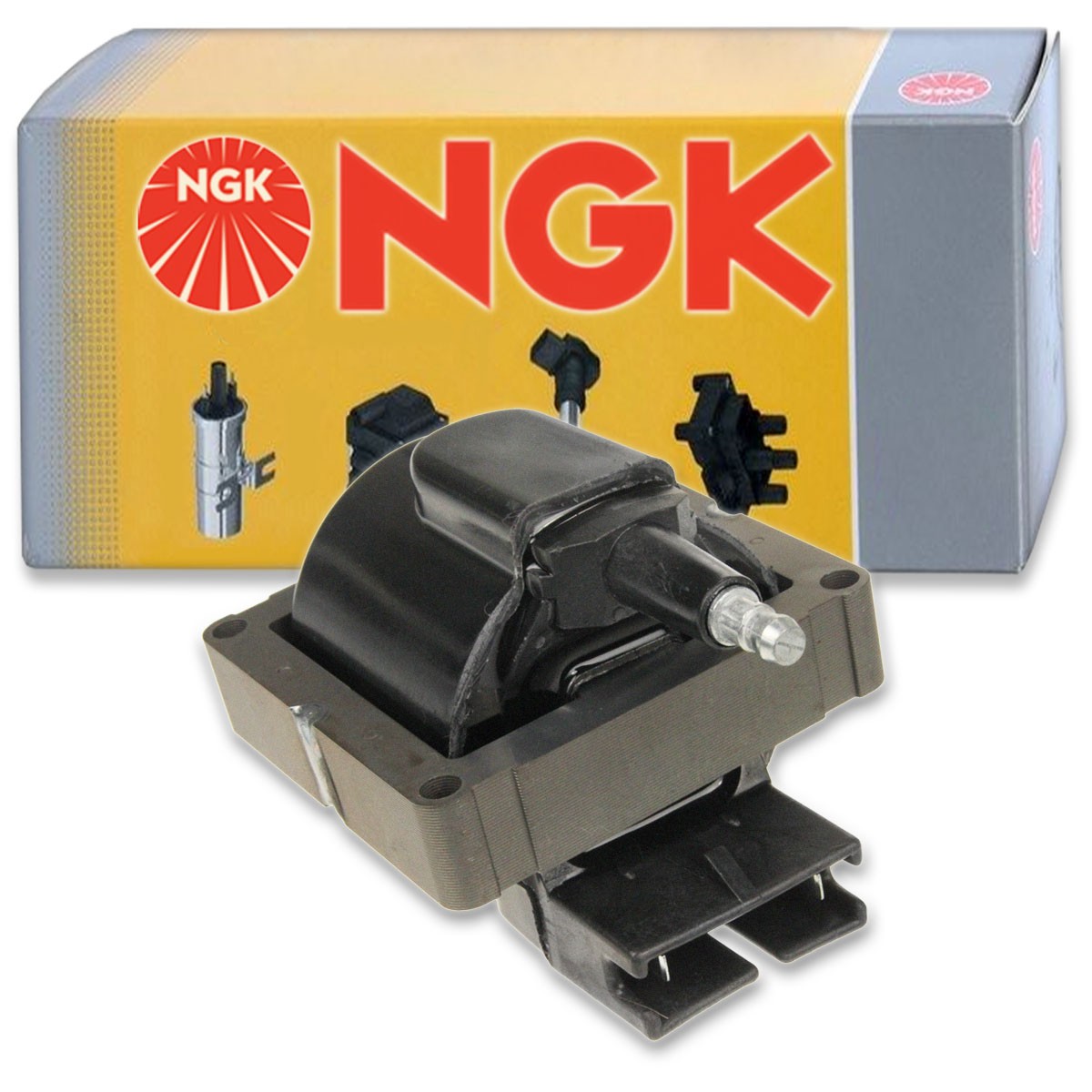 1 pc NGK Ignition Coil for 1983-1995 Ford Mustang 3.8L V6 5.8L 5.0L V8 2.3L pw