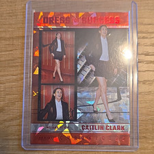 Panini 2025 Caitlin Clark Chronicled Dress for Success #64 Red Cracked Ice