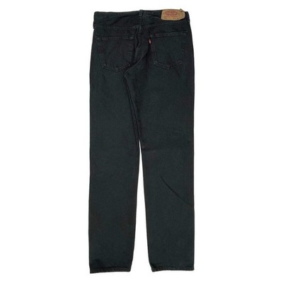 501 Levis Jeans - 32W 36L schwarz Baumwolle