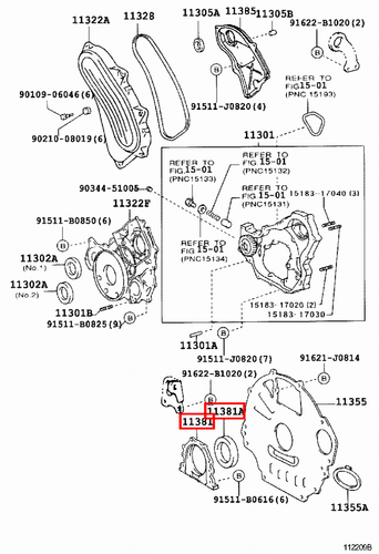 Genuine LandCruiser HZJ81 HZJ80 1HZ Crankshaft Rear Main Oil Seal w Retainer - Picture 18 of 20