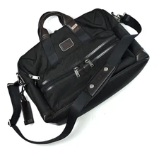 Tumi Alpha Bravo Patrick Laptop Briefcase Bag Hickory Nylon Leather 222644HK2