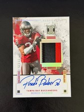 2025 Panini Impeccable Ronde Barber 3 Color Patch Auto Autograph On Card /35 HOF