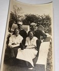 Rare Antique American WWI USN Navy Sailors & Ladies in Graveyard Snapshot Photo! — photo 1