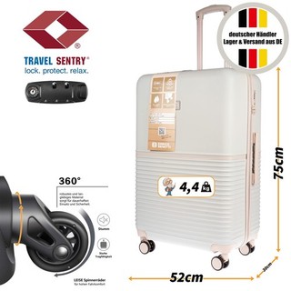 XL Koffer Reisekoffer Travel Hartschalenkoffer Reisen Rot 52x75x30 cm 110 Liter