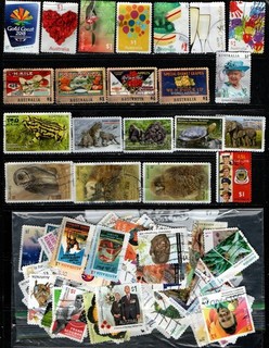2016 TO 2018A 100 AUSTRALIAN STAMPS ALL DIFFERENT USED