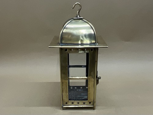 Antique Arts And Crafts Movement Brass Ceiling Lantern/Hall Lantern C1900 - Picture 6 of 8