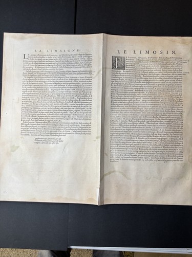 c. 1635 ORIGINAL BLAEU MAP OF Limania france. Original Color. - Picture 10 of 10