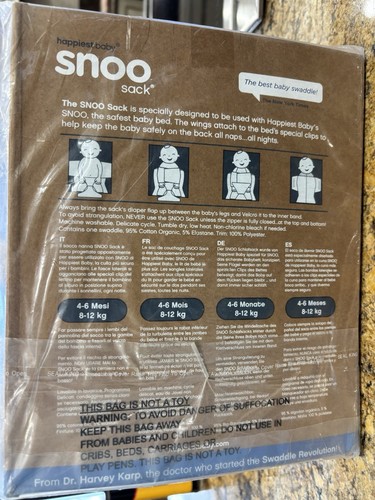 NEW Happiest Baby The Big Bundle 100% Organic Cotton 3 sacks, 2 Sheets Snoo - Picture 3 of 4
