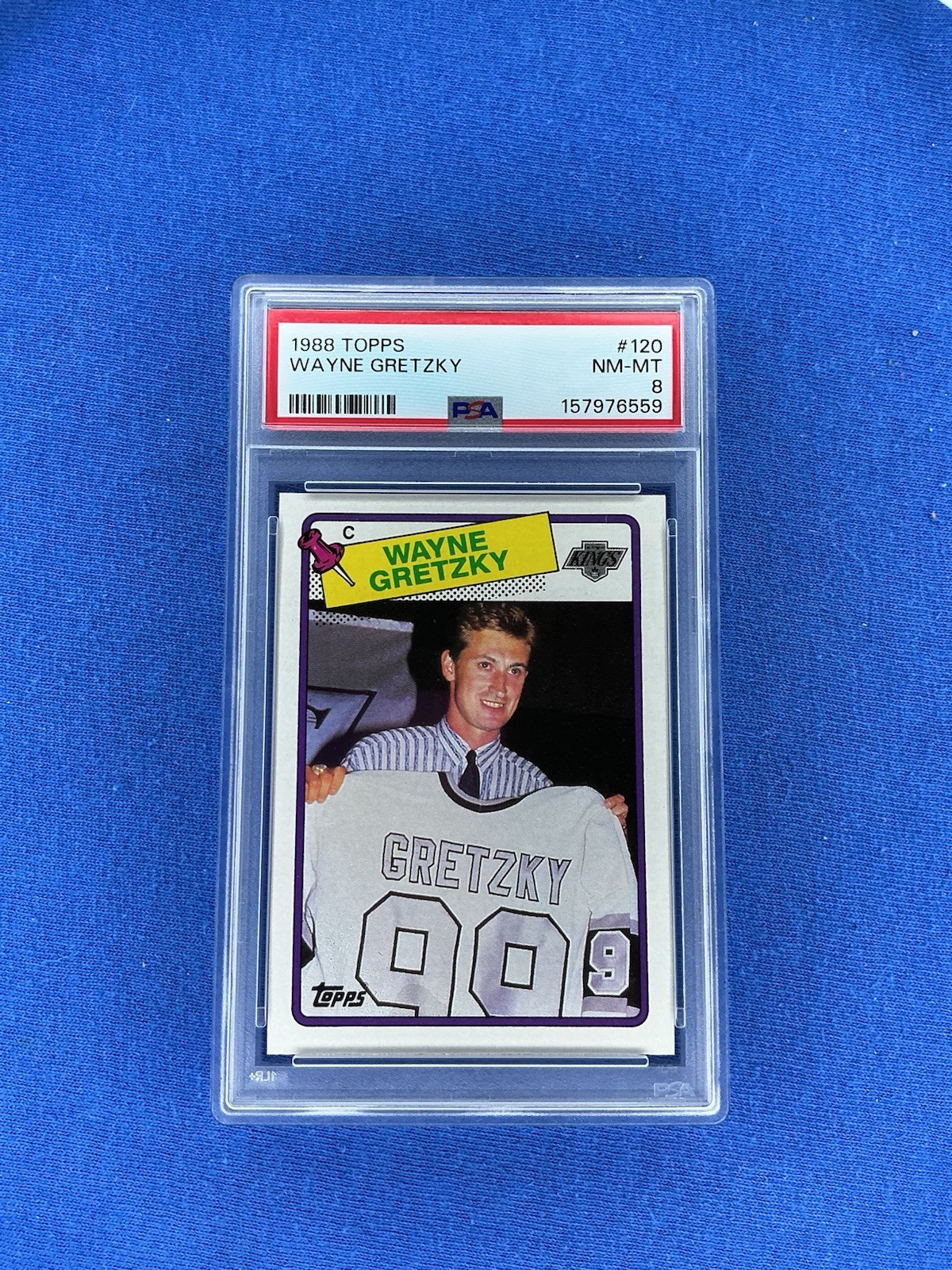 1988 Topps Wayne Gretzky PSA 8 Kings #120