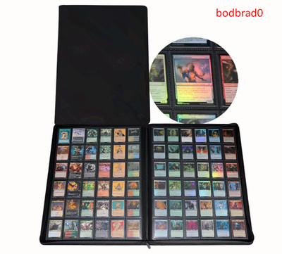 36 Pocket Ringless Trading Card Binder   Holds 2304 Cards, Side Loading Black