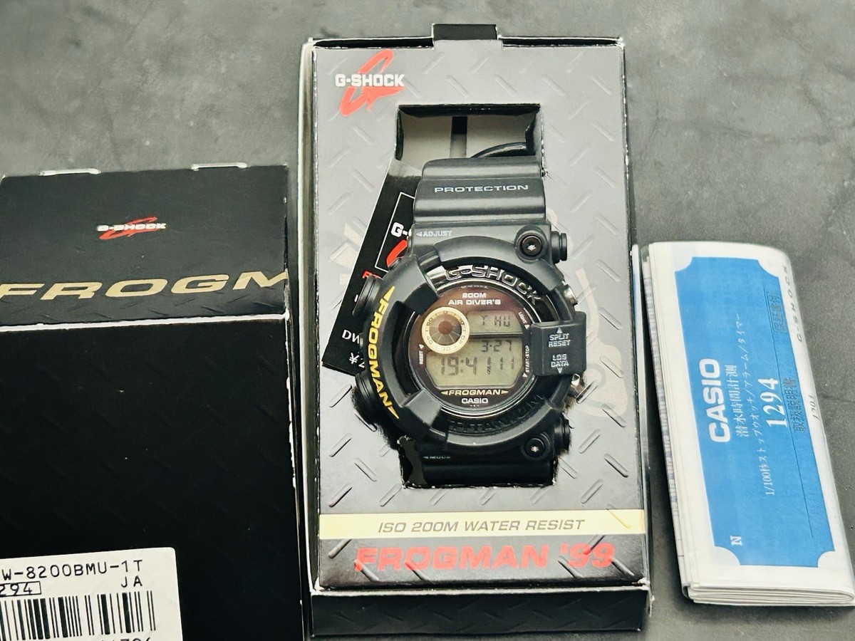 N MINT] 1 DAY SHIP G Shock DW 8200BMU 1T Frogman 1999 Titanium | eBay
