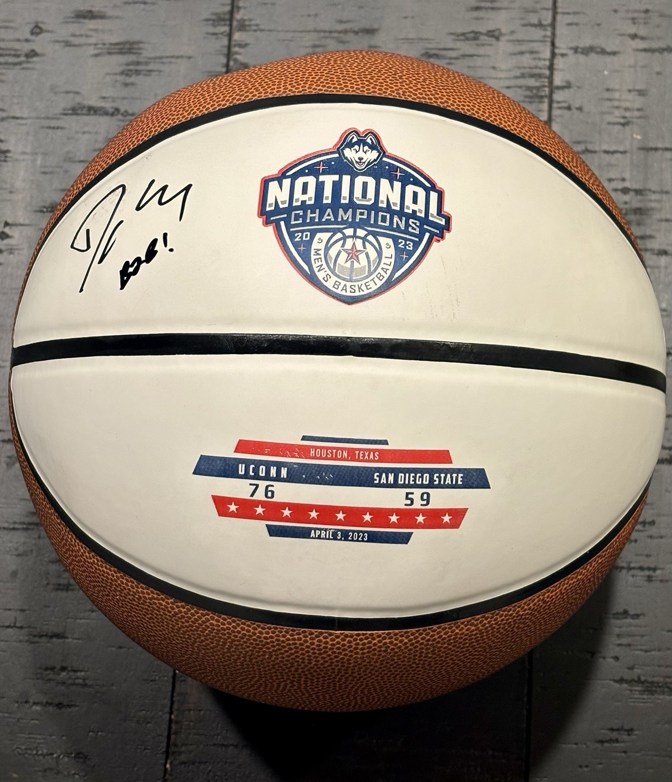 Dan Hurley Autographed Signed UConn Huskies COACH BASKETBALL NCAA CHAMPIONS JSA COA 