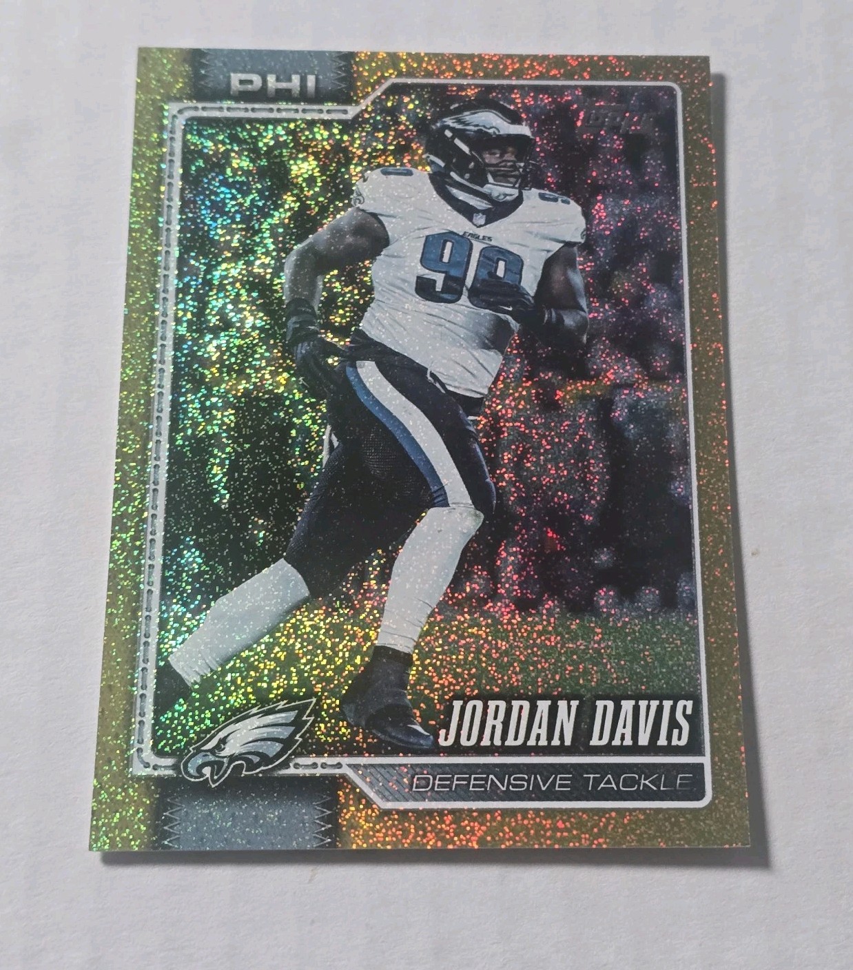 2026 Topps Flagship Football - Jordan Davis #249 Gold Sand Glitter /50 EAGLES 
