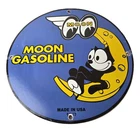 Vintage Moon Eyes Sign - Speed Equipment Felix the Cat Porcelain Gas Pump Sign