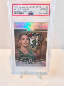 2017-18 Donruss Optic Jayson Tatum Rookie Kings HOLO RC Celtics PSA 10 