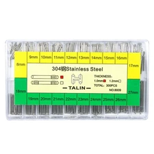 Single/Double End 1.2/1.0mm Steel Knurled Watch Band Bar Strap Link Pin c