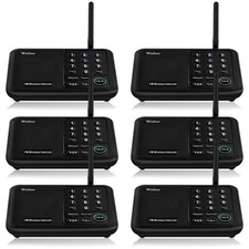 Wireless Intercom System 6 Pack, Room to Room Communication