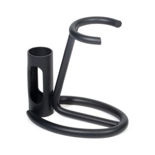 Omega Black Shaving Brush And Razor Stand