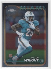#239 Jaylen Wright 2024 Topps Chrome RC Miami Dolphins