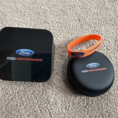 Ford Performance Swag: wrist band, lighter adapter, ear buds