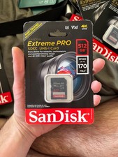 SanDisk 512GB Extreme PRO UHS-I SDXC Memory Card - 170MB/s