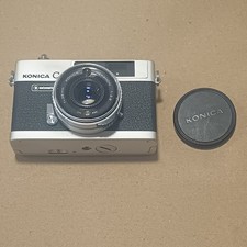 REDUCED.Konica C35 AUTOMATIC BLACK GOOD CONDITION POINT AND SHOOT CAMERA 