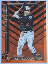 2025 Topps Update Series Ramon Laureano Holiday Orange & Black Foil
