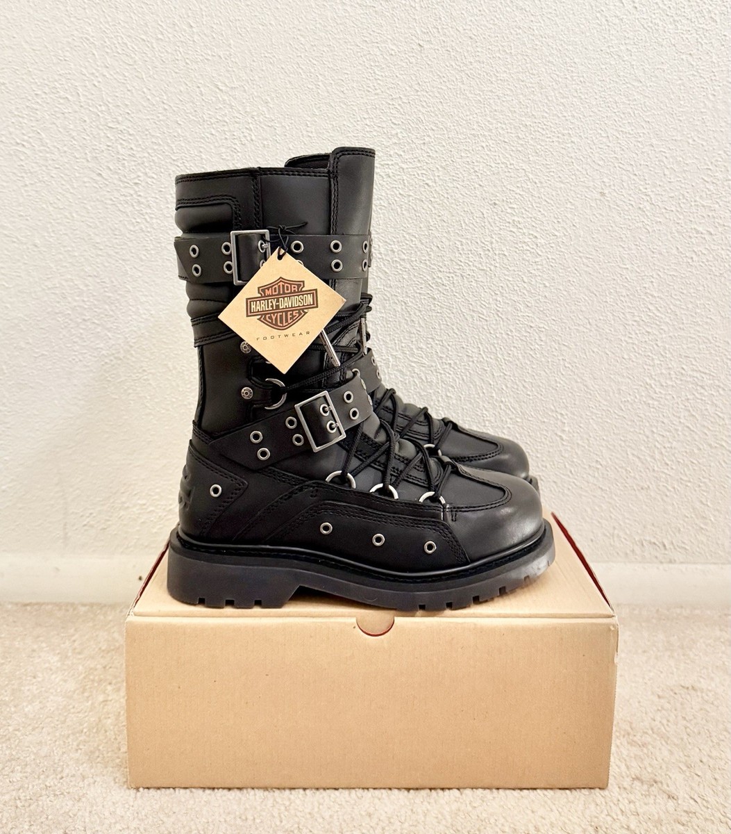 Harley Davidson Uplift HDW Side-Zip Combat Motorcycle Boots  display picture 1