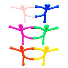 6Pcs Magnetic People Toys, Silicone Fridge Magnets for Small, Multi Color