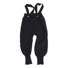 Selana, Latzhose, Größe: 86, Grau, Merinowolle, Unisex (Kinder), Fischgräte #lUA