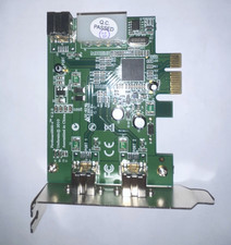 PCI Express x1 to Dual USB 2.0 1:2 Expansion Adapter Card Green