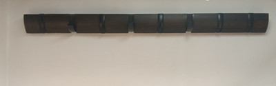 umbra Design by David Quan Wall Mount Wood Rack for Clothing Bags Expresso Brown
