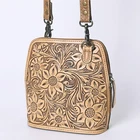 AD American Darling Hand Tooled Floral Leather Crossbody Bag