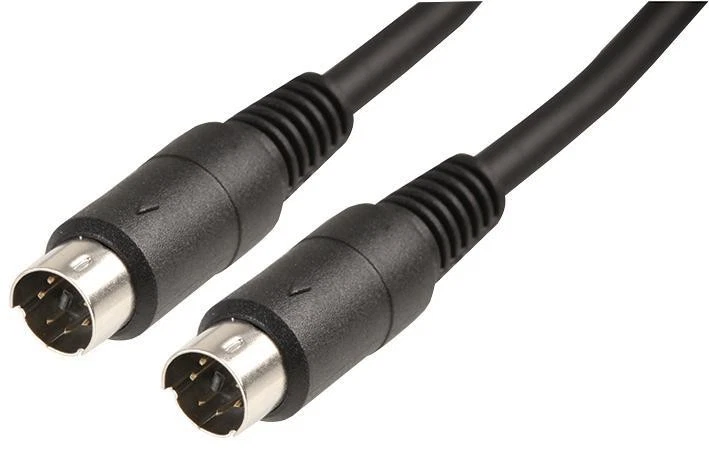 PRO SIGNAL - Mini-DIN 6 broches (PS/2) fiche à fiche plomb, 1,5 m noir - Photo 1/1