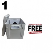 1 CheckOutStore White 7" Vinyl Record 45 RPM Storage Box 1-3 DAYS