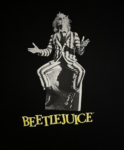 "Gráfico Beetlejuice gráfico de doble cara grande 21"" X 29"" negro" - Imagen 5 de 7
