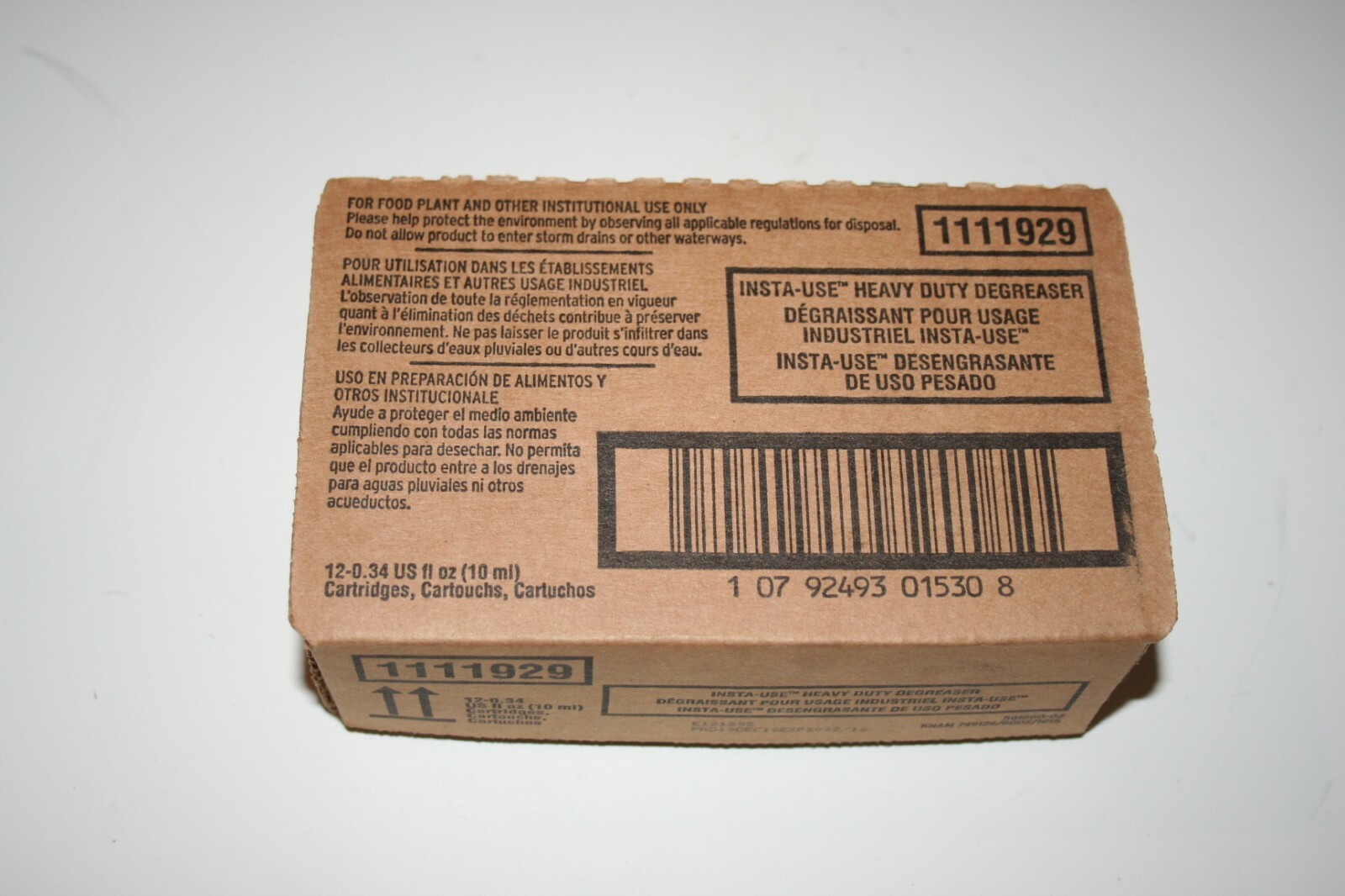 Box of 12 Kay InstaUse Heavy Duty Degreaser Cartridges 0.34 oz. ea