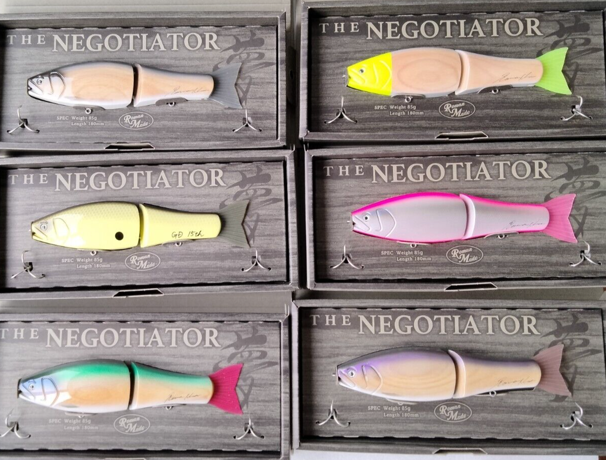 Choose Color Negotiator Roman Made Glide wood swimbait rare Japan