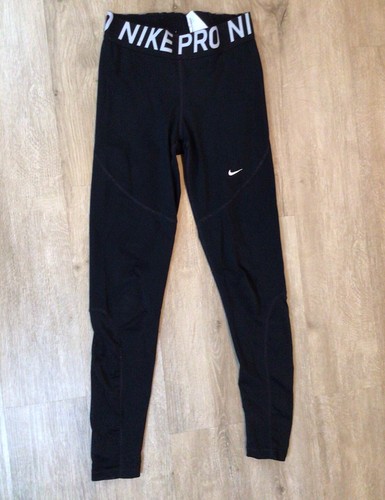 Women's Nike Pro Dri-FIT Sz M Training Running Tights Black AO9968-010 | eBay