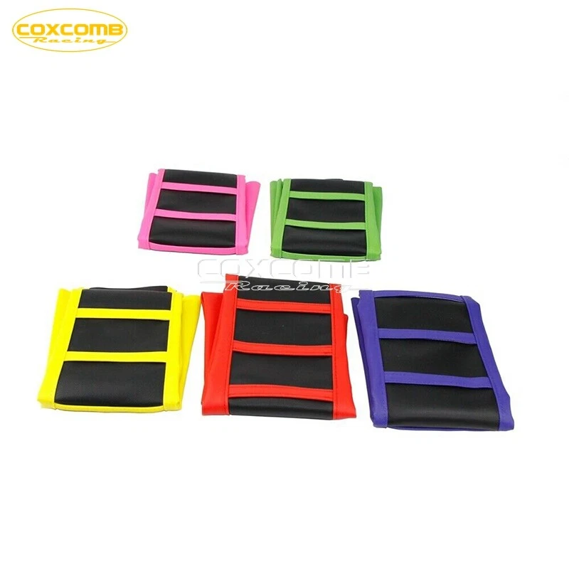 Cubierta de asiento suave con agarre acanalado para moto de cross Honda Yamaha XR CRF KLR KLX KX RMZ Foto 2 de 4