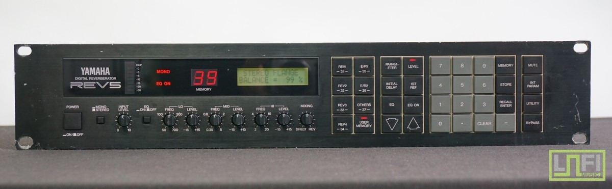 Yamaha Rev-5 Vintage Programable Stereo 80's Digital Reverberator