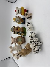 Lot Of 10 Vintage Ceramic Pig Figurines