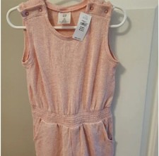 NWT Girls Gap 4T Pink Romper with pockets